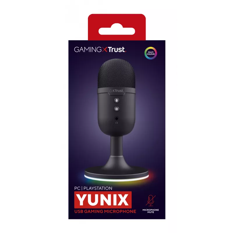 Trust GXT 234P Yunix musta pöytämikrofoni
