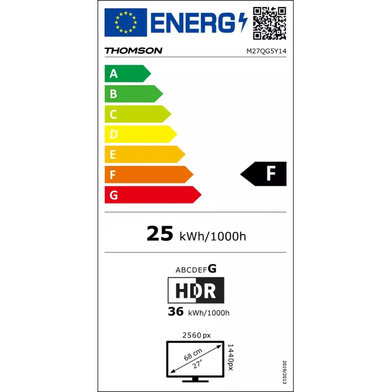 Näyttö Thomson M27QG5Y14 27 tuuman Quad HD LED 2560 x 1440