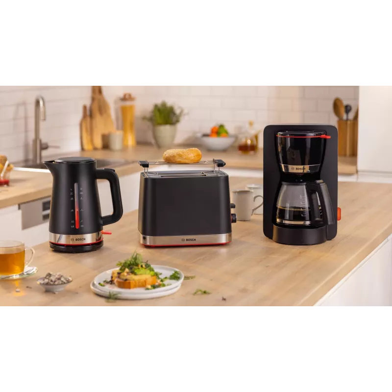Sähköinen vedenkeitin Bosch MyMoment TWK3M123 — 1,7 L, 2400 W, musta