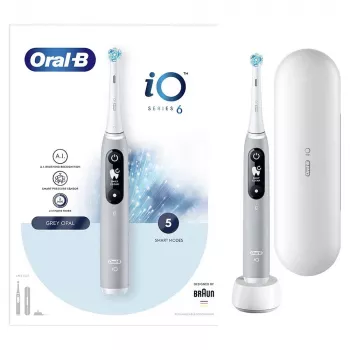 Oral-B iO sähköhammasharja pyörivä hammasharja harmaa