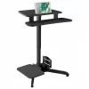 MACLEAN MC-848 korkeussäädettävä työpöytä kaasujousella, max. korkeus 109 cm