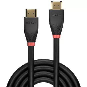 Lindy 15m Active HDMI 18G kaapeli, 15 m, HDMI Type-A (standardi), HDMI Type-A (standardi), 18 Gbit/s, musta