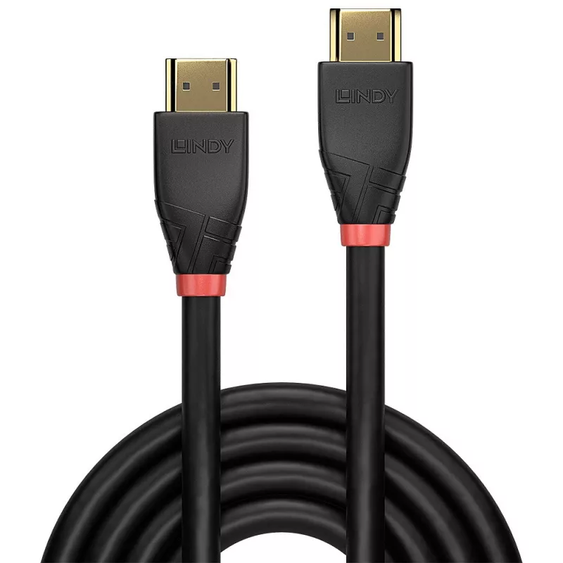 Lindy 15m Active HDMI 18G kaapeli, 15 m, HDMI Type-A (standardi), HDMI Type-A (standardi), 18 Gbit/s, musta