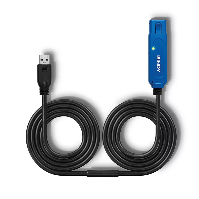 USB-jatkokaapeli Lindy 10m Active Extension Pro