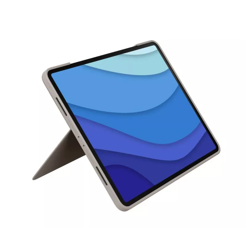 LOGITECH Combo Touch - Sand iPad Pro 12.9 tuuman (5. sukupolvi) - US International QWERTY
