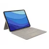 LOGITECH Combo Touch - Sand iPad Pro 12.9 tuuman (5. sukupolvi) - US International QWERTY