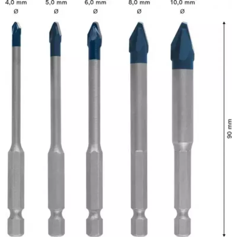 Bosch Expert 2 608 900 597 poranteräsarja 5 kpl