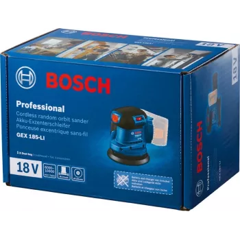 Bosch GEX 185-LI Professional epäkeskohiomakone 10000 OPM sininen