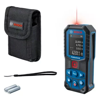 Laseretäisyysmittari Bosch GLM 50-22 Professional IP65, 1,5 V paristo, 200 g, säilytyslaukulla