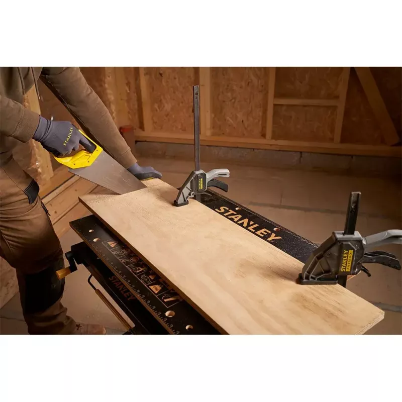 Puuntyöstöpenkki Stanley STST83800-1 bambu teräs musta keltainen 625 mm