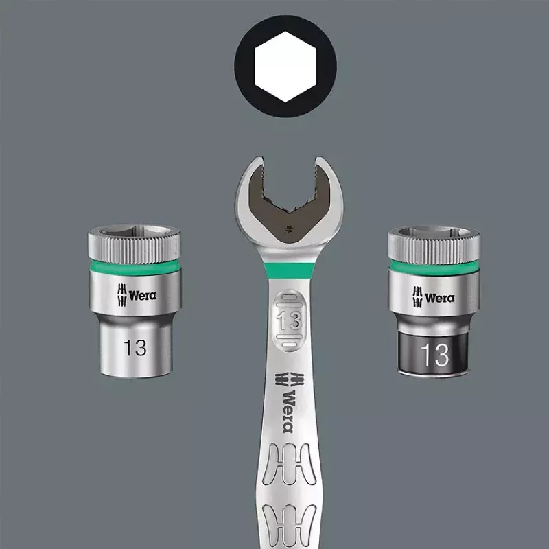 Wera 05003765001 Joker kiintoavain 17x19 mm, ruostumaton teräs, kromattu