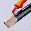 Katkoteräveitsi Knipex 98 55 SB punainen keltainen kiinteä terä