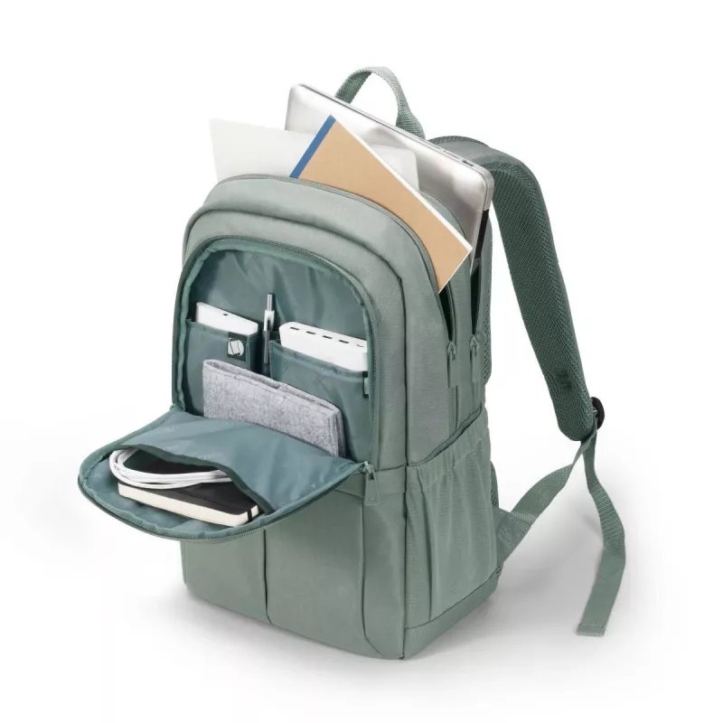 DICOTA Eco Backpack Scale - 13-15,6 tuuman kannettavan reppu - harmaa / 600d kierrätetty PET