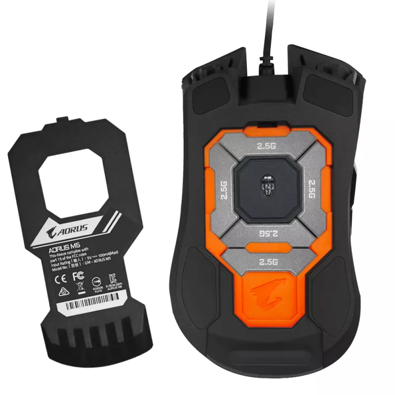 GIGABYTE AORUS M5 pelihiiri oikeakätinen USB Type-A optinen 16000 DPI