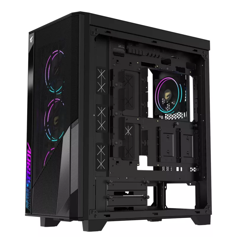 GIGABYTE GB-AC500G tietokonekotelo Midi Tower musta