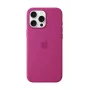 Apple silikonikotelo MagSafe-yhteensopiva iPhone 16 Pro Max fuksia