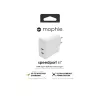 mophie lisävarusteet seinälaturi USB-C-PD-DUAL-67W-GAN valkoinen EU (2xUSBC)