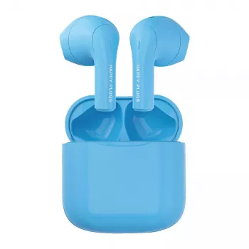 Happy Plugs JOY True Wireless Stereo (TWS) nappikuulokkeet, Bluetooth, 20–20000 Hz, sininen