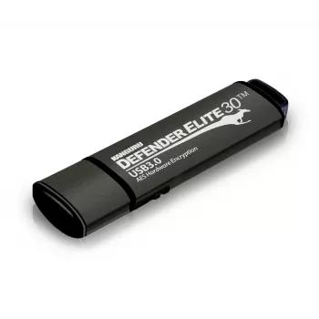 Kanguru Defender Elite30™ USB 3.0 16GB | turvallinen flash-muistitikku | FIPS 197 sertifioitu, 256-bittinen AES laitteistosalaus (XTS-tila) | TAA-yhteensopiva |