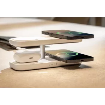 ZENS Quattro Wireless Charger Pro 4 valkoinen