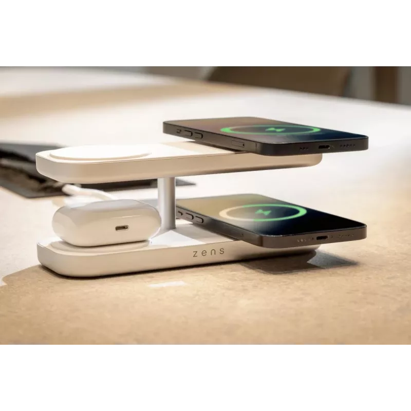 ZENS Quattro Wireless Charger Pro 4 valkoinen