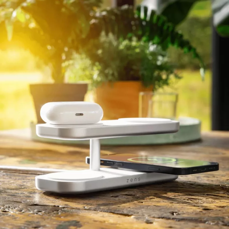 ZENS Quattro Wireless Charger Pro 4 valkoinen
