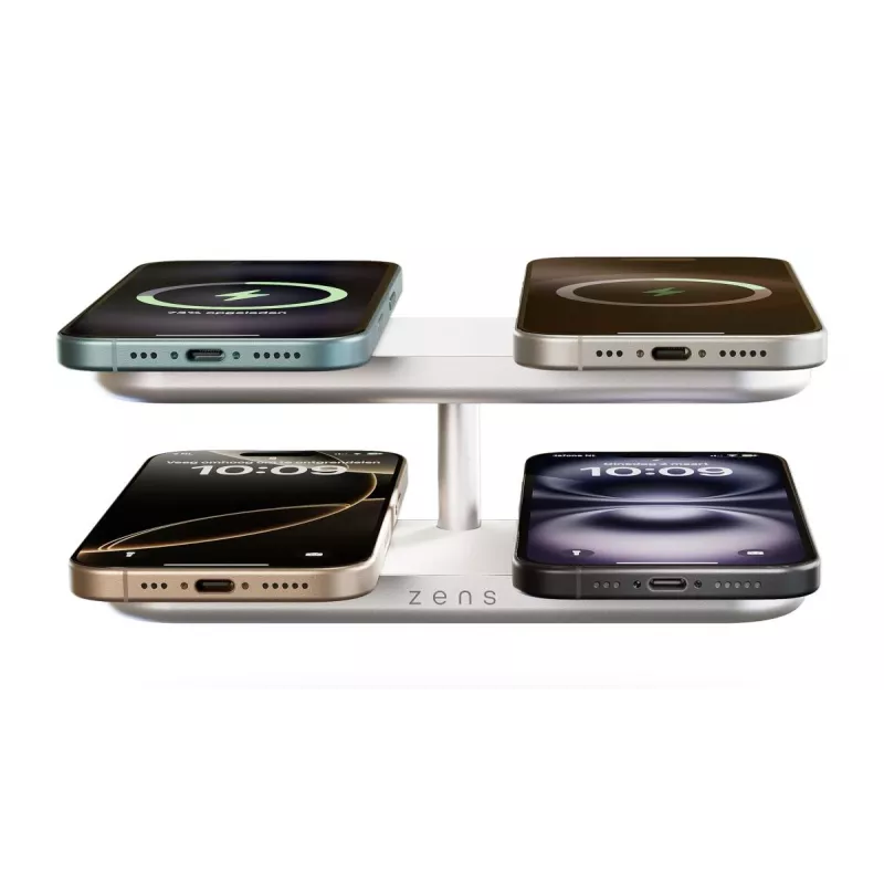 ZENS Quattro Wireless Charger Pro 4 valkoinen