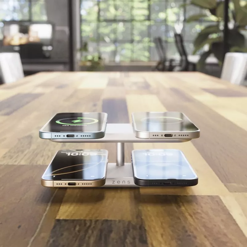 ZENS Quattro Wireless Charger Pro 4 valkoinen