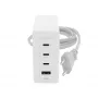 mophie lisävarusteet seinäsovitin USB-C-PD-HUB-120W-GAN-valkoinen-EU(3xUSBC + 1xUSBA)