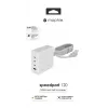 mophie lisävarusteet seinäsovitin USB-C-PD-HUB-120W-GAN-valkoinen-EU(3xUSBC + 1xUSBA)