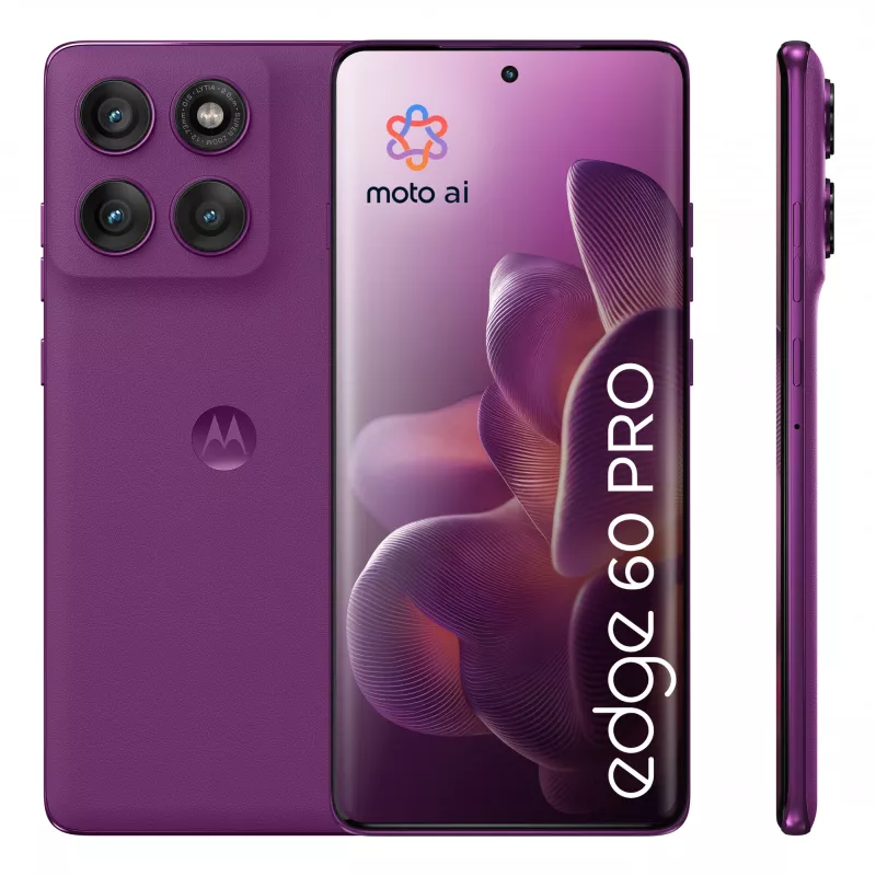 Motorola edge 60 pro 16,9 cm (6,67 tuumaa) Dual SIM Android 15 5G USB Type-C 12 GB 512 GB 6000 mAh violetti