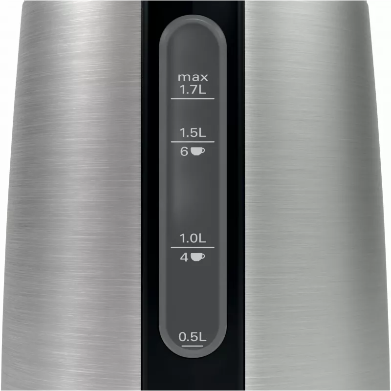Bosch TWK3P420 vedenkeitin 1,7 l 2400 W musta, ruostumaton teräs