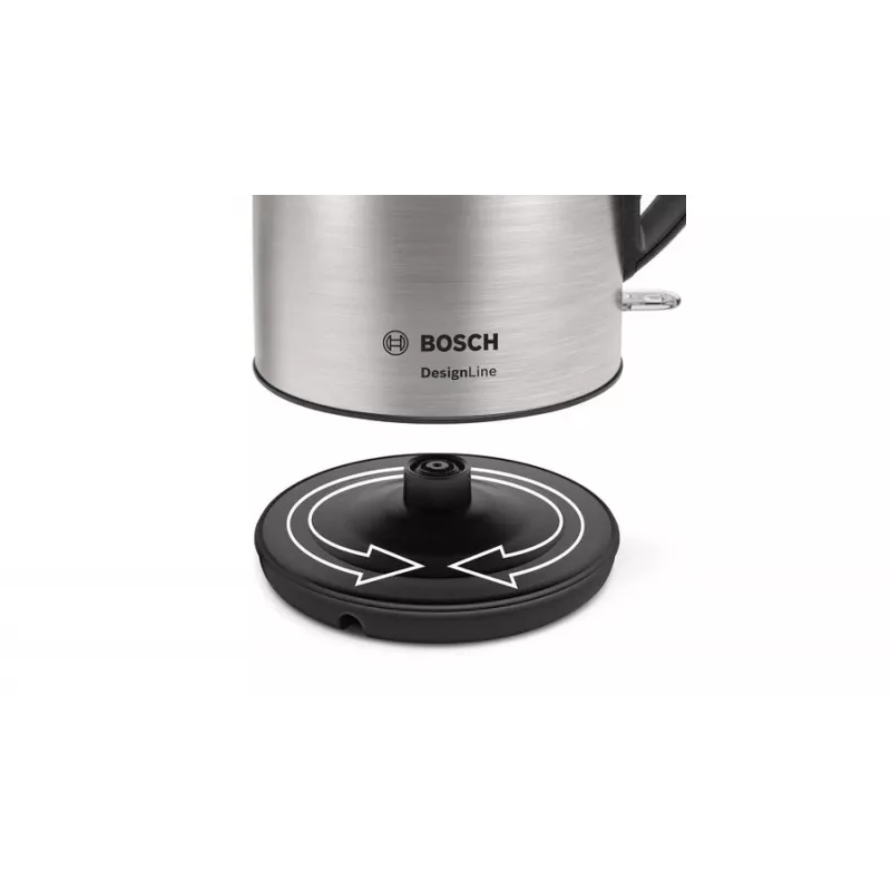Bosch TWK3P420 vedenkeitin 1,7 l 2400 W musta, ruostumaton teräs
