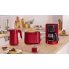 Leivänpaahdin Bosch TAT2M124 — 2 viipaletta 950 W, punainen, leivän keskitys, sulatus, nosto