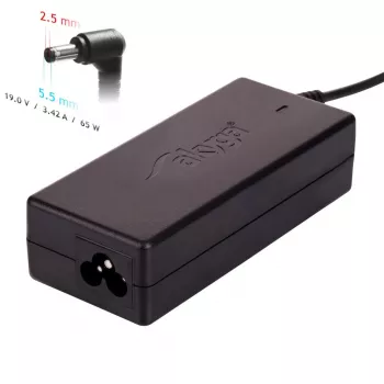 Akyga AK-ND-01 kannettavan tietokoneen virtalähde 19 V / 3,42 A, 65 W, 5,5 x 2,5 mm pistoke, Asus / Toshiba / Lenovo