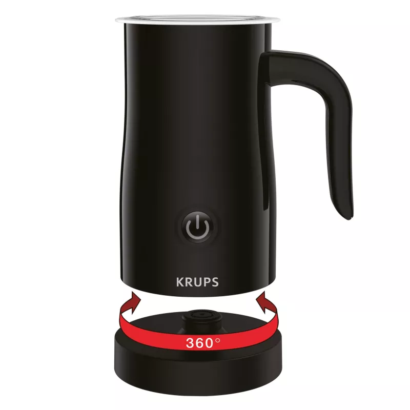 Krups XL1008 automaattinen maidonvaahdotin/-lämmittäjä, musta