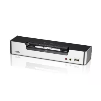 ATEN 2-porttinen USB DVI Dual-View KVM-kytkin audio & USB 2.0 -keskittimellä (KVM-kaapeli sisältyy)