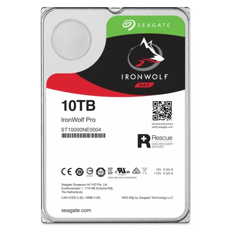 Seagate IronWolf Pro ST10000NT001 sisäinen kiintolevy 10 TB 7200 RPM 256 MB 3,5