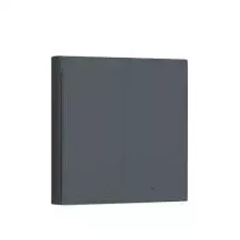 AQARA Smart Wall Switch H1 EU (nollajohtimella, kaksinkertainen keinupainike) (WS-EUK04-G), harmaa – Zigbee-seinäkytkin kaksoisreleellä