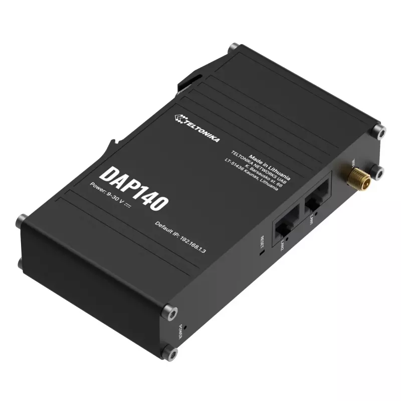Langaton tukiasema Teltonika DAP140 300 Mbit/s PoE musta