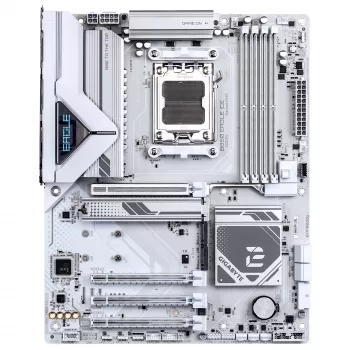 GIGABYTE B850 EAGLE ICE emolevy - AMD Ryzen 9000 -sarjan suorittimet, 8+2+2 vaiheinen digitaalinen VRM, jopa 8200MHz DDR5 (O.C), 1xPCIe 5.0 + 2xPCIe 4.0 M.2, 2.5 GbE LAN, USB 3.2 Gen 2