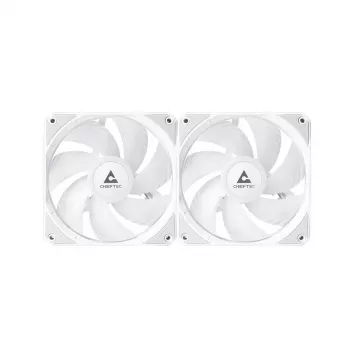 All-in-One-nestekühler CHIEFTEC ICEBERG 240-RGB-W – 240 mm jäähdytin, 2 x 120 mm RGB-tuuletinta, valkoinen