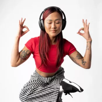 Skullcandy Crusher Evo -kuulokkeet – langattomat & langalliset Over-Ear-kuulokkeet, Bluetooth 5.0, 40 h akku, USB-C, 3,5 mm, taitettava, musta