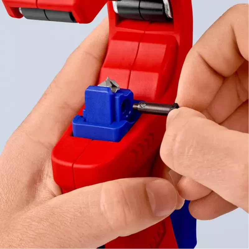 Knipex DP50 90 23 01 BK putkileikkuri, punainen/sininen