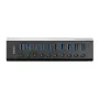 Lindy 10 portin USB 3.0 keskitin on/off-kytkimillä