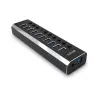 Lindy 10 portin USB 3.0 keskitin on/off-kytkimillä