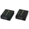 AV-lähetin ja -vastaanotin TECHLY IDATA EXT-E70 — HDMI-jatko Cat6/6a/7-kaapelilla, Full HD 1920x1080, 60 m, 10,2 Gbit/s, HDCP, musta