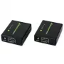 AV-lähetin ja -vastaanotin TECHLY IDATA EXT-E70 — HDMI-jatko Cat6/6a/7-kaapelilla, Full HD 1920x1080, 60 m, 10,2 Gbit/s, HDCP, musta