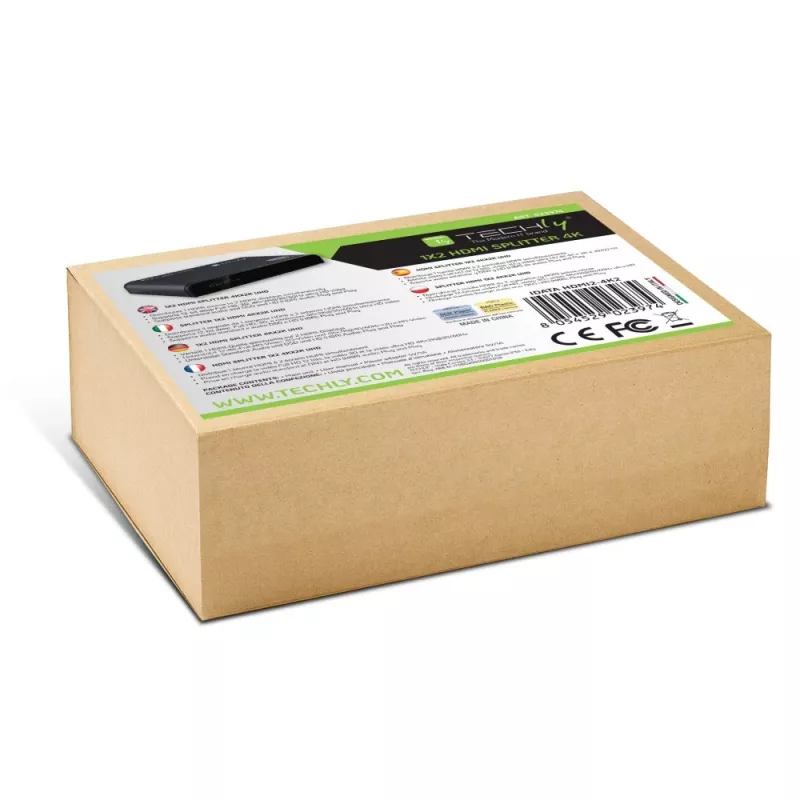 Techly IDATA HDMI2-4K2 videosplitteri HDMI 2x HDMI