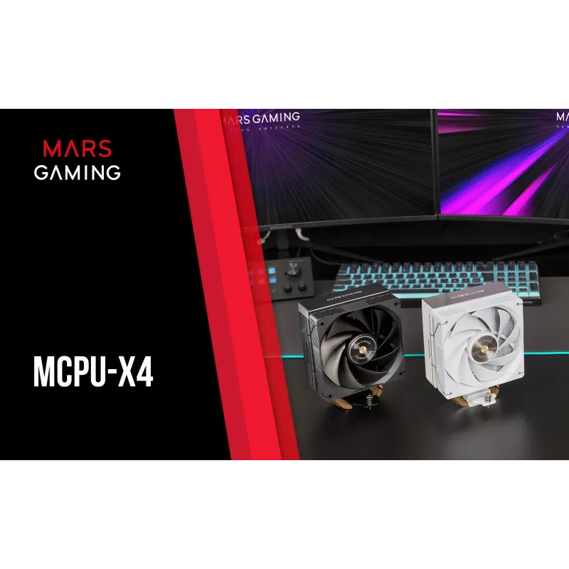 Mars Gaming MCPU-X4 prosessorin ilmajäähdytin 12 cm musta 1 kpl